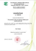 Preventista rizik pi obsluze etzovch motorovch pil